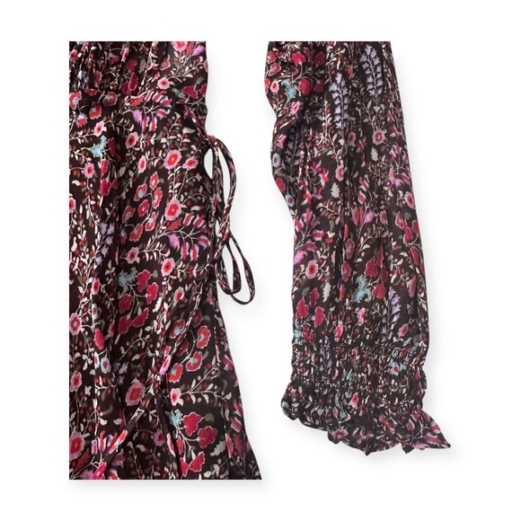 Isabel Marant Étoile Noanne Floral Mini Dress Brown FR 34 NWT - Picture 13 of 16